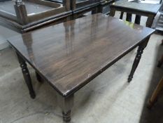 Dark Stained Wooden Dining Table ~120x75x77cm