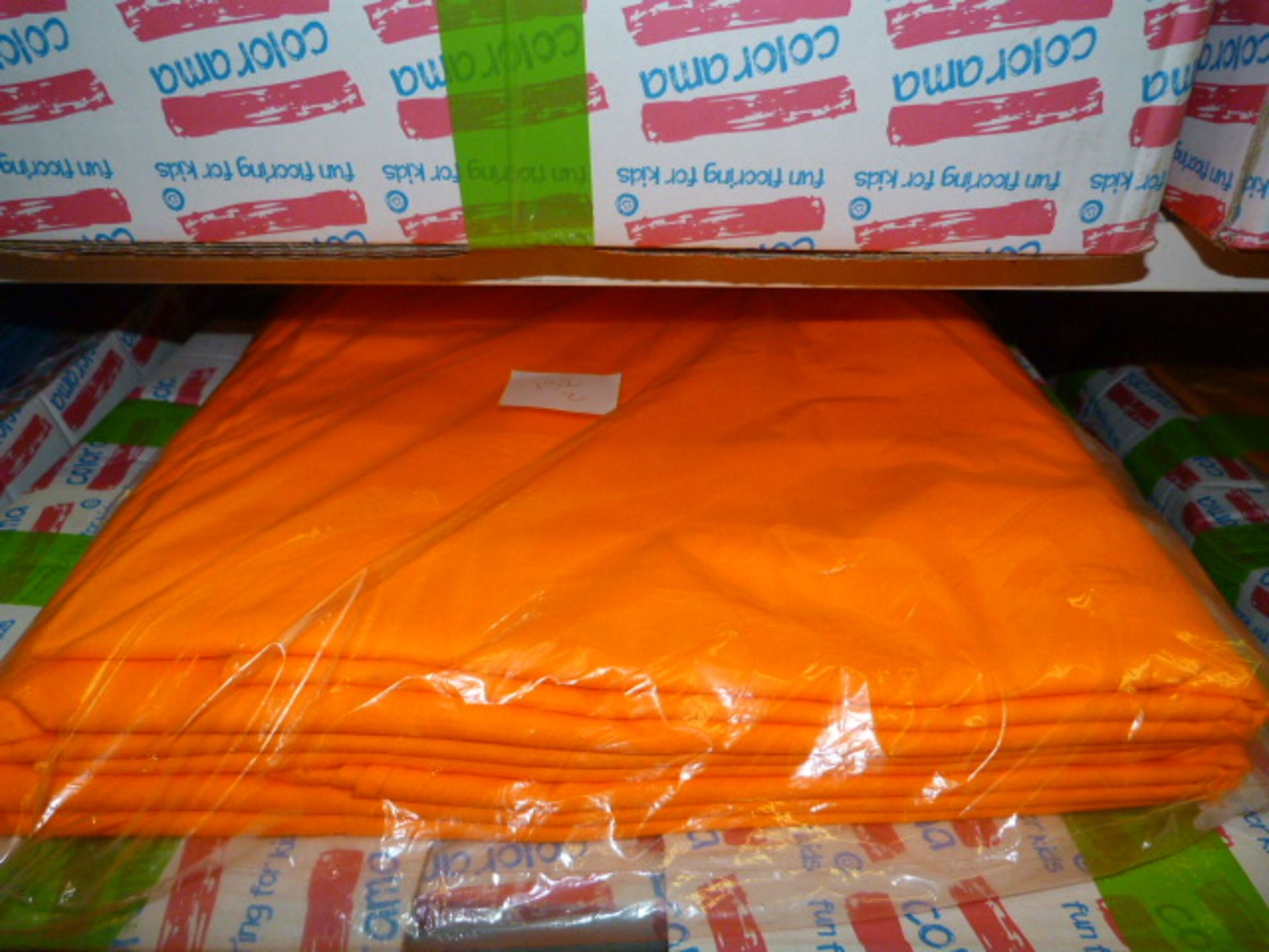 *~50 Orange 132" Round Tablecloths