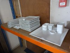 Quantity of White China Including Plates, Serving