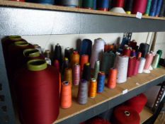 ~70 Spools of Assorted Part Used Thread and Yarn