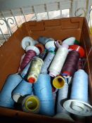 ~60 Spools of Assorted Part Used Thread and Yarn