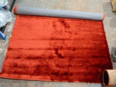 Red Shimmer Rug ~230x160cm
