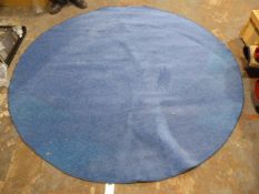 Circular Blue Rug ~200cm diameter