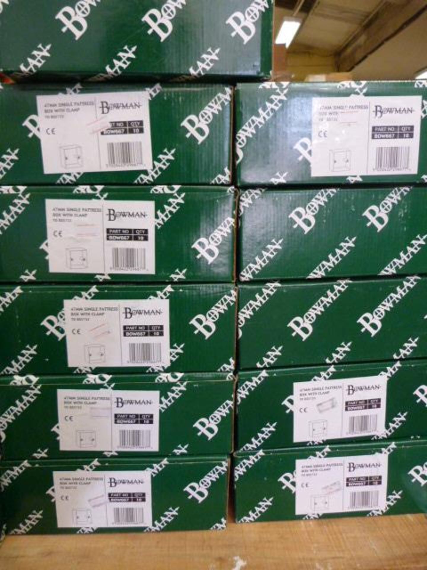 *Pallet of 13A Twin Socket with Single Pole Switches, 47mm Single Pattress Boxes, Unswitched Fused S - Image 6 of 7