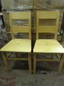 *Ten Suzy DRF Wooden Dining Chairs with Plywood Se