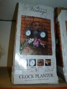 *Four Seasons Vintage Style Clock Planter