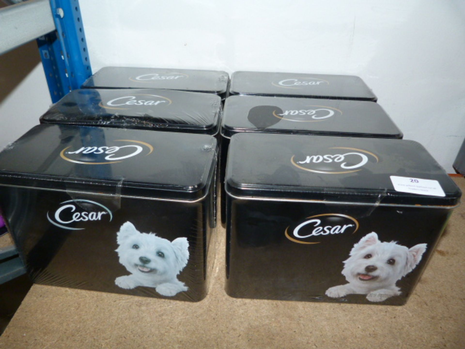 *Six Tins of Cesar Dog Food