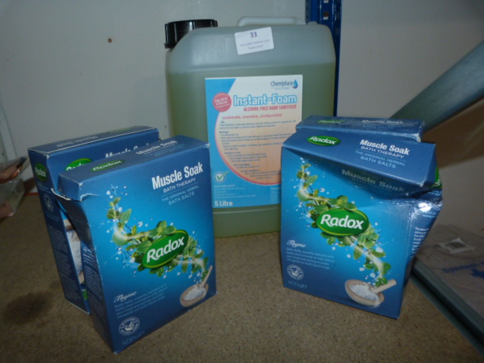 *Four Boxes of Radox Muscle Soak, and 5L of Instan