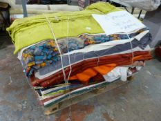 Pallet of Assorted Fabrics