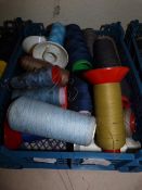 ~25 Spools of Assorted Part Used Thread and Yarn