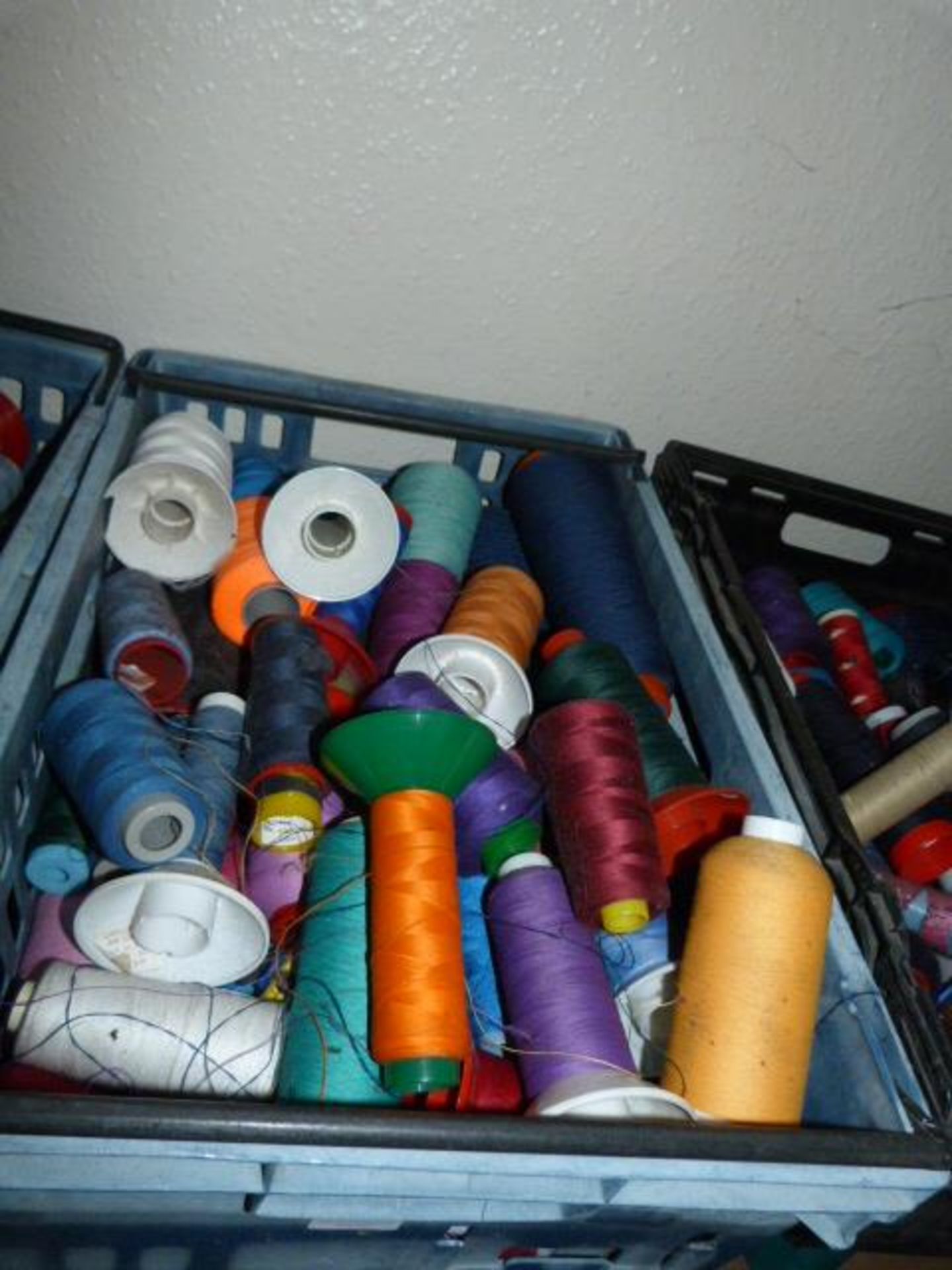 ~50 Spools of Assorted Part Used Thread and Yarn