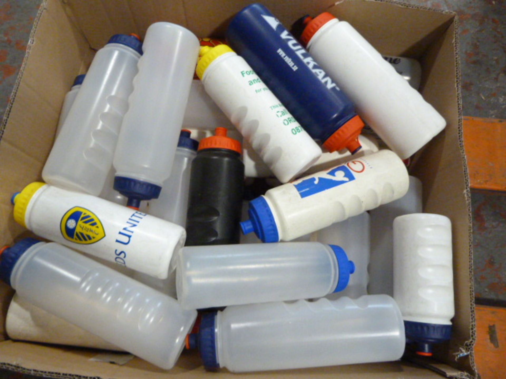 Box of ~35 Assorted Drinks Bottles