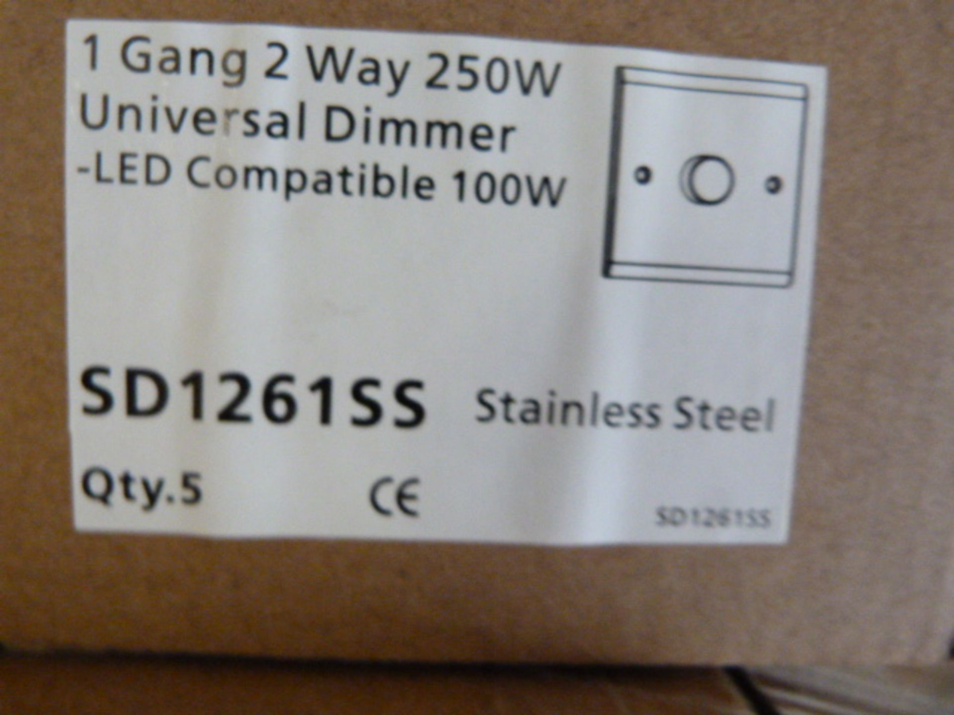 Box of 50 Deta Universal Stainless Steel Dimmer Sw - Image 2 of 2