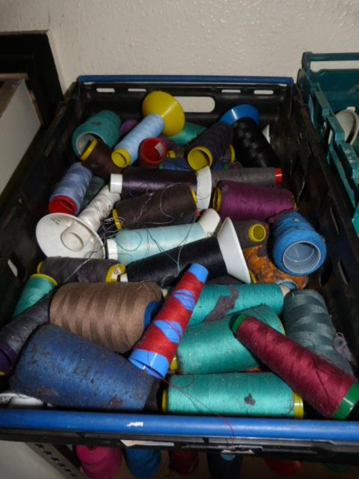 ~60 Spools of Assorted Part Used Thread and Yarn