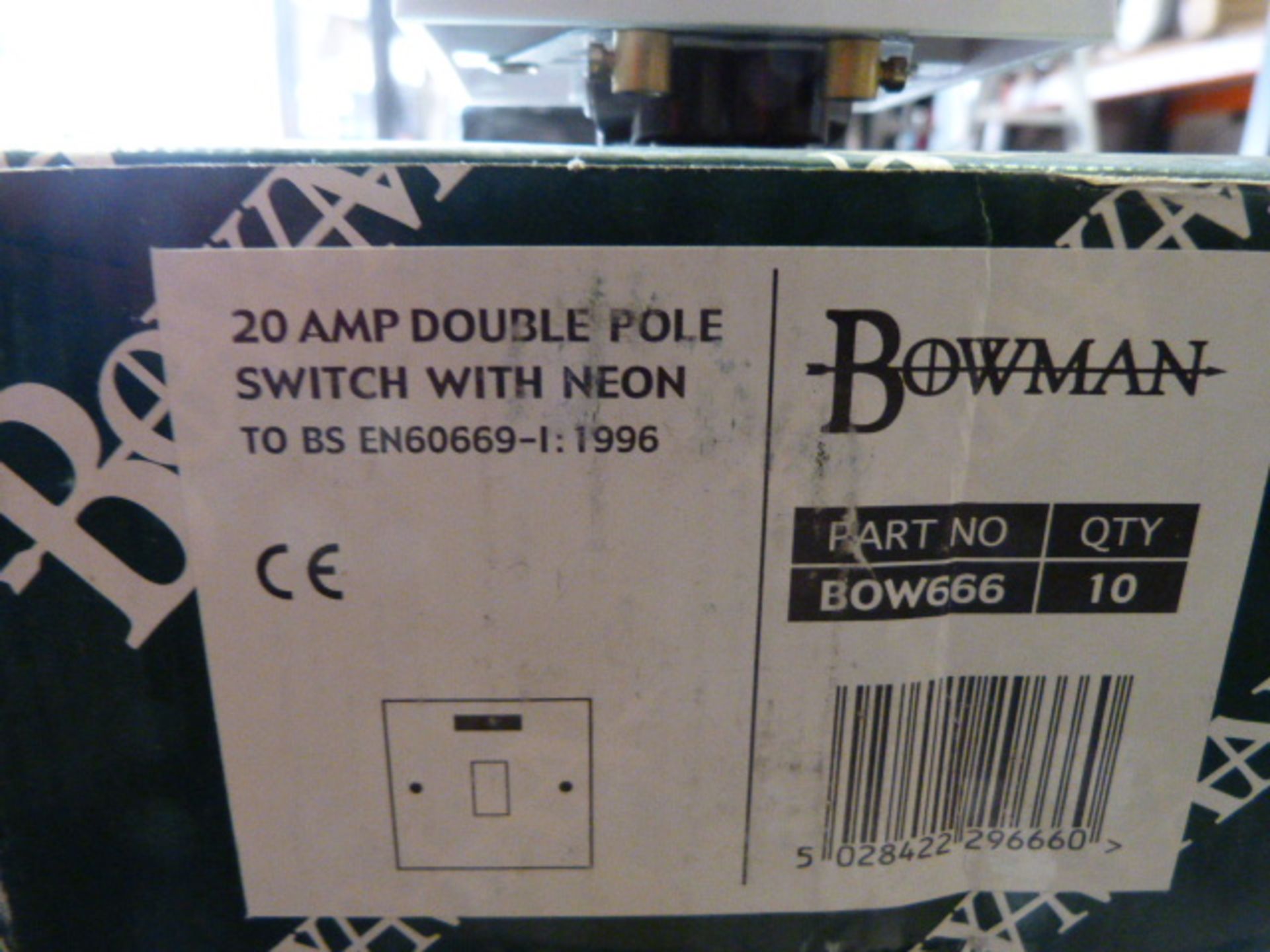 *One Box of 180 20A Double Pole Switches with Neon - Image 2 of 3