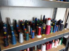 ~75 Spools of Assorted Part Used Thread and Yarn
