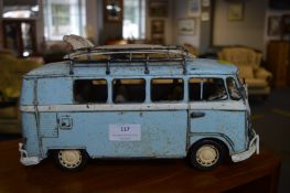 Metal Camper Van Ornament