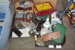 Tray Lot of Vintage Collectibles; Compacts, etc.
