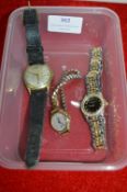 Vintage Aristo Wristwatch and Two Ladies Wristwatc