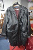 Cape Point Black Leather Coat