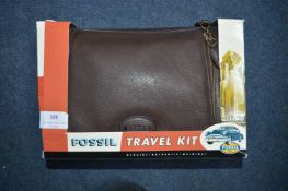 Fossil Leather Travel Kit