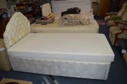 Single Divan Bed with Two Drawers, Headboard and C