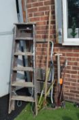 Garden Tools, Step Ladders, etc.