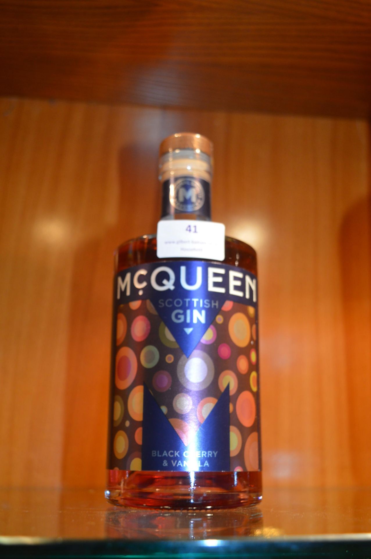 McQueen Black Cherry and Vanilla Scottish Gin 70cl