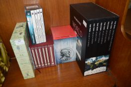 Box Set Books; Atlases, Alice in Wonderland, Hitch