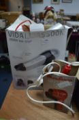 Vidal Sisson Hairdryer and a Moulinex Mini Hairdry