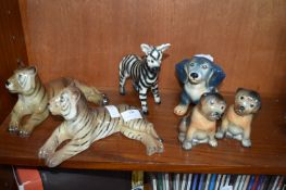 Animal Figures Including Midwinter Tigers etc.