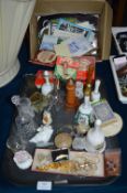 Tray Lot of Collectibles Bells, Costume Jewellery,