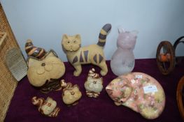Studio Pottery Cats etc.