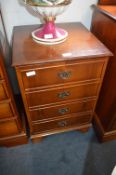 Mahogany Effect Storage Cabinet with False Drawer