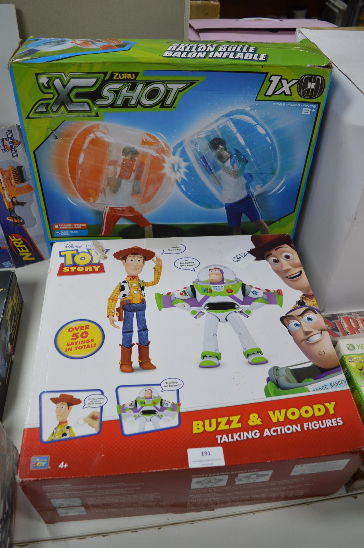 Toy Story Buzz and Woody Talking Figures, plus X-S