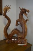 Carved Wooden Chinese Dragon