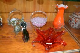Murano Glass Dishes, Vases, etc.