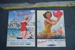 Two Canvas Wall Prints of Butlins Holiday Camps