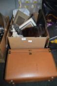 Box of Household Goods; Books, Home File Box, etc.