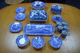 Blue & White Transfer Ware Dishes, Tureens, Plates