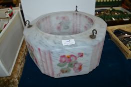 1930's Glass Ceiling Shade with Floral Design