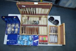 Assorted Cutlery and Plated Ware: Part Canteen, Pr