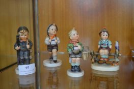 Four Goebel Children Figures