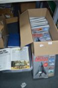 Two Boxes of Aircraft Magazines and Blenders