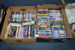 Two Boxes of DVDs ~100