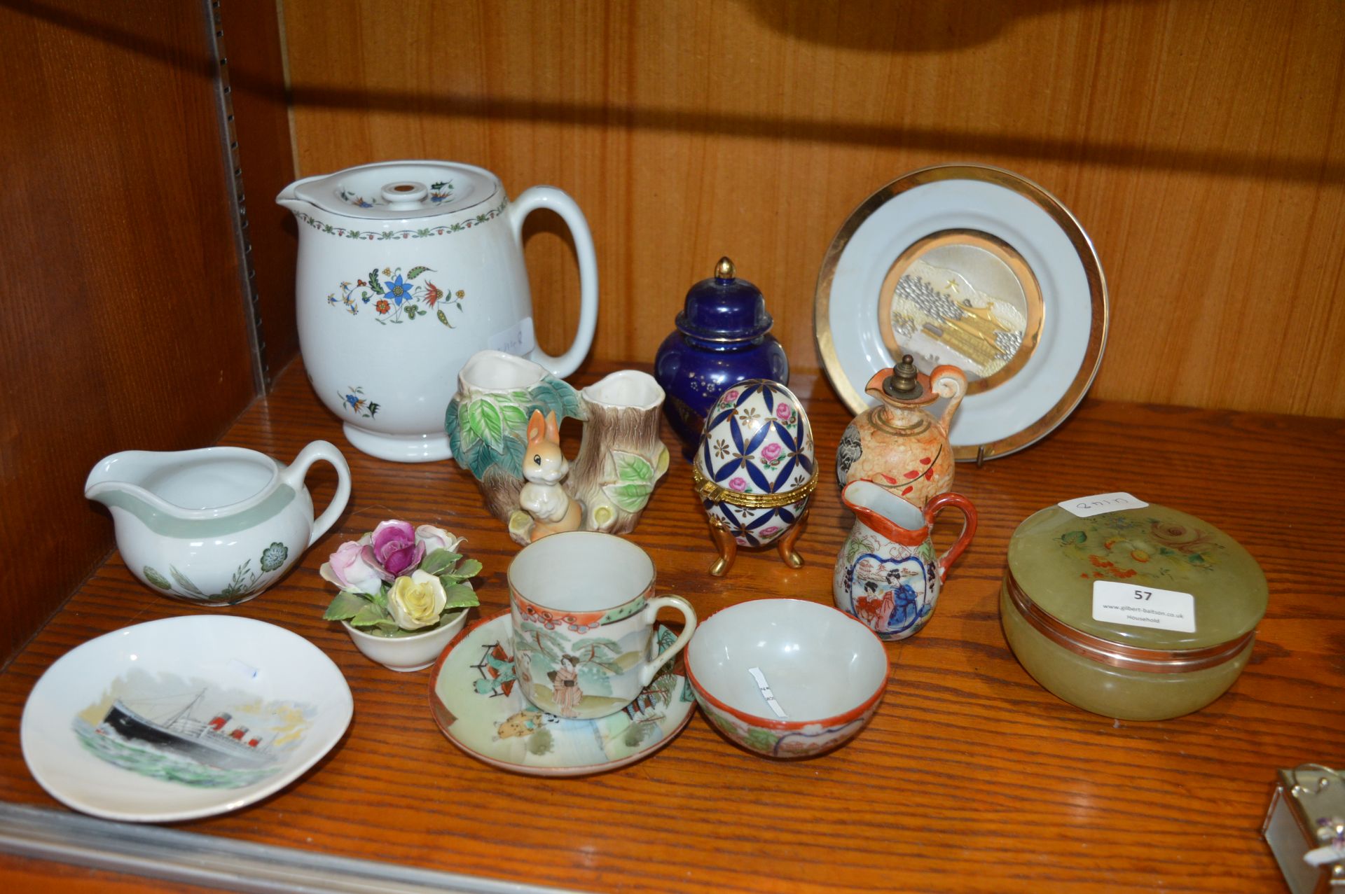 Decorative China Including a Shelly Jug, etc.