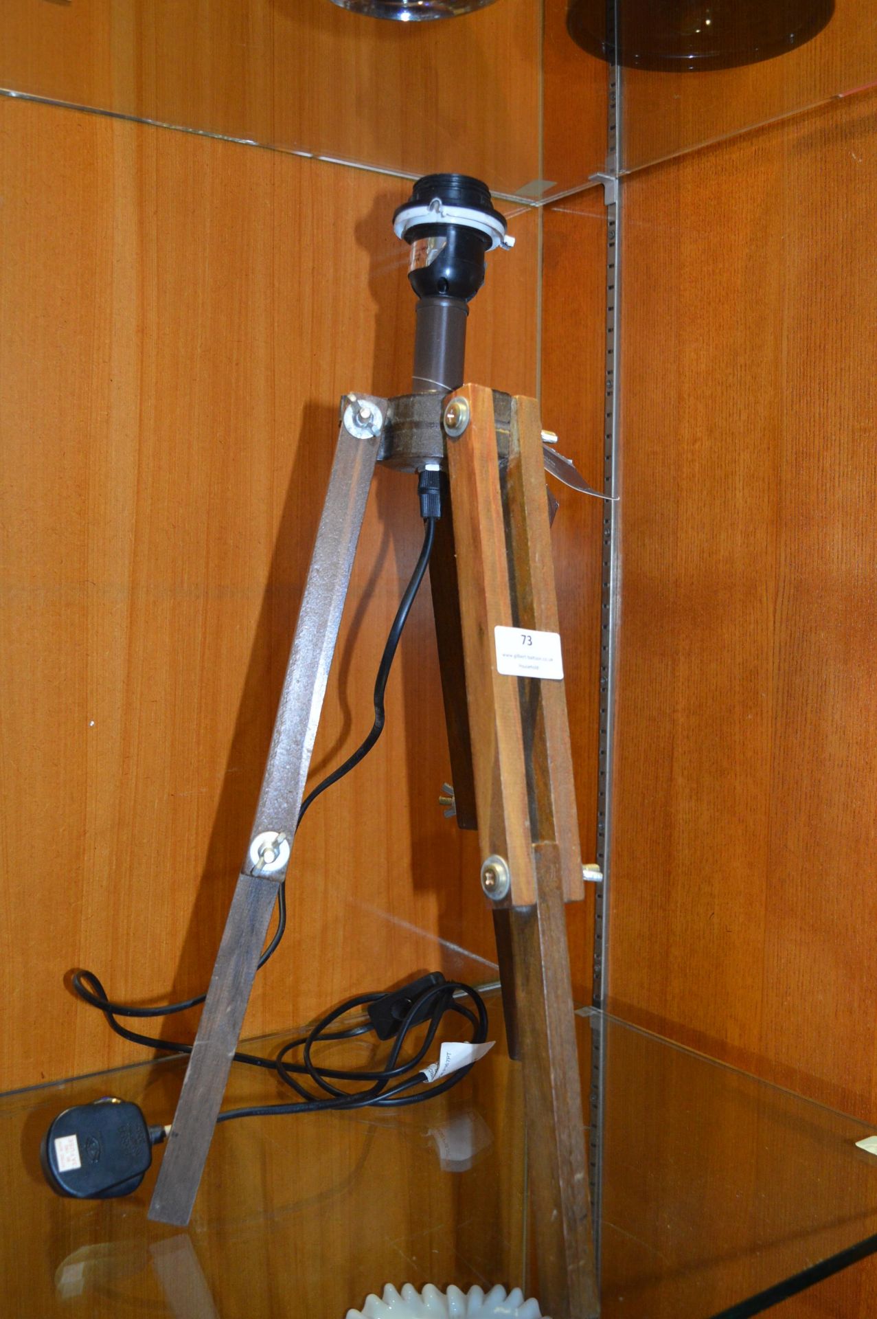 Wooden Tripod Table Lamp Base