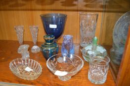 Cut Glass Crystal Dishes, Vases, etc.