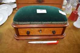 Wooden Pin Cushion Sewing Box