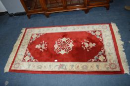 Red Chinese Rug 1x2m